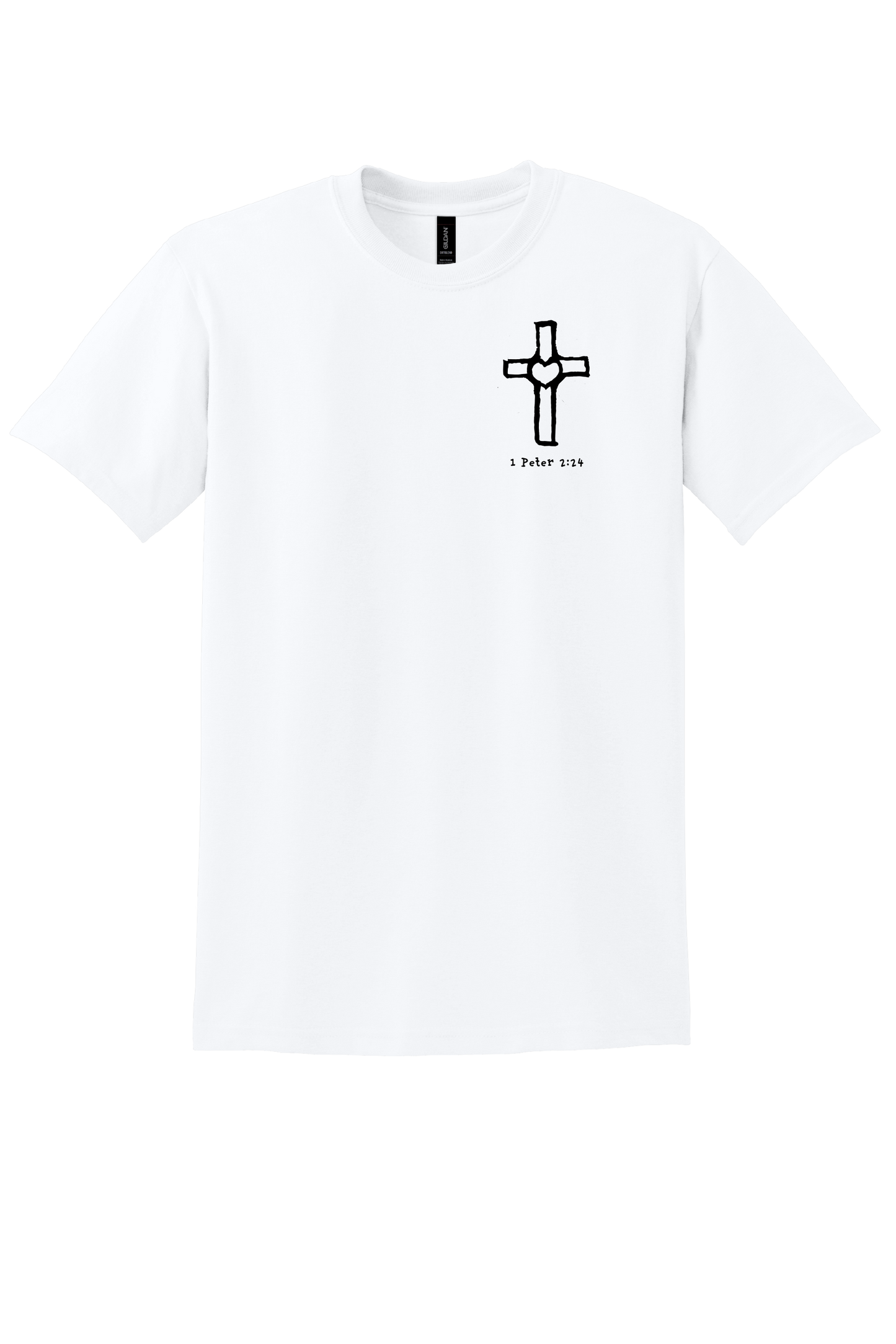 Cross with Heart Unisex T-Shirt