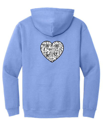 Cross with Heart Unisex Hooded Sweatshirt