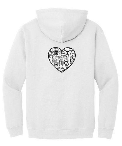 Cross with Heart Unisex Hooded Sweatshirt