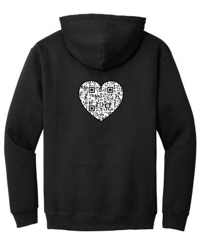 Cross with Heart Unisex Hooded Sweatshirt