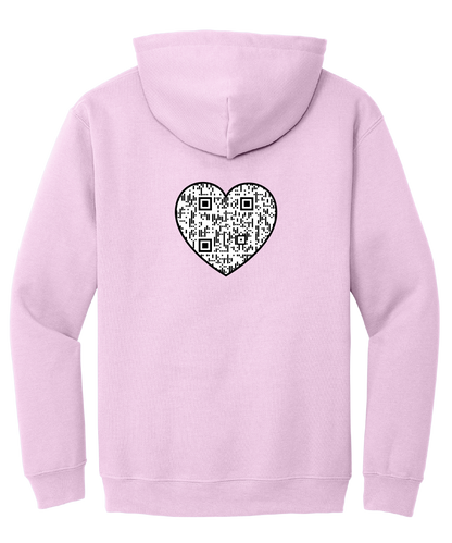 Cross with Heart Unisex Hooded Sweatshirt