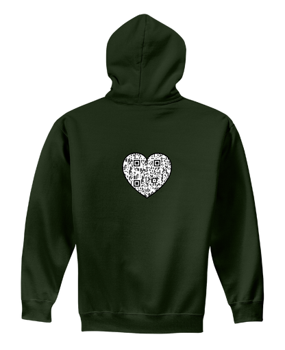 Cross with Heart Unisex Hooded Sweatshirt