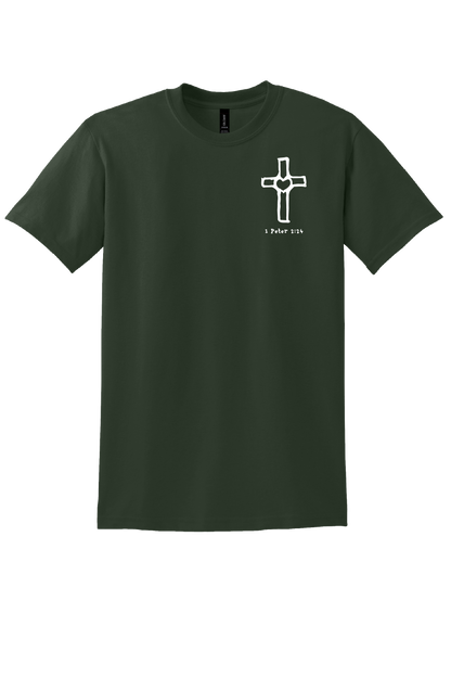 Cross with Heart Unisex T-Shirt